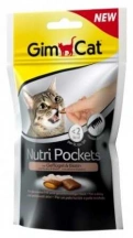 GimCat (Джим Кет) Nutri Pockets Ласощі для котів і кішок Домашня птиця і Біотин img