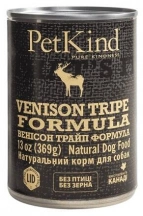 PetKind (ПетКайнд) Venison Tripe Formula Беззернові консерви для собак з яловичиною, олениною та рубцем img
