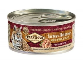 Carnilove (Карнілав) Turkey & Reindeer Adult Cat Консерви з індичкою і олениною для дорослих котів і кішок img