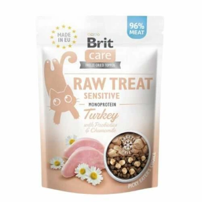 Brit Care (Бріт Кеа) Cat Raw Treat Freeze-dried Sensitive Turkey Ласощі з індичкою для чутливого травлення котів і кішок