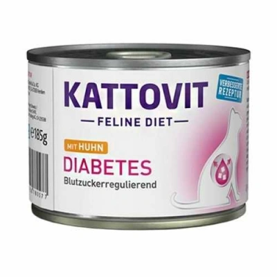 Kattovit (Каттовіт) Veterinary Diabetes Chicken Wet Дієтичний вологий корм з куркою для котів із цукровим діабетом і ожирінням