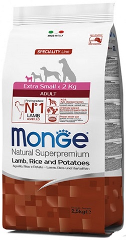 Monge (Монж) Dog Extra Small Adult Lamb & Rice