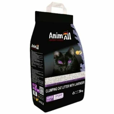 AnimAll (ЕнімАлл) Clumping Cat Litter Lavender Бентонітовий наповнювач з ароматом лаванди для котячого туалету