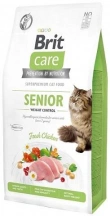 Brit Care (Бріт Кеа) Cat Grain Free Senior & Weight Control Беззерновий сухий корм для літніх котів і кішок з куркою