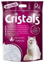 Cristals Fresh (Кристал Фреш) Наповнювач силікагелевий для котячого туалету з ароматом лаванди
