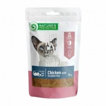 Natures Protection (Натур Протекшн) Cat Adult Chicken & Blueberries Ласощі з куркою і журавлиною для дорослих котів і кішок img