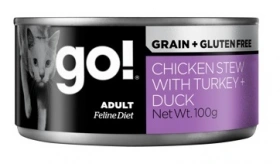 GO! (ГОУ) Grain Free Беззернові консерви для котів з куркою, індичкою і качкою img