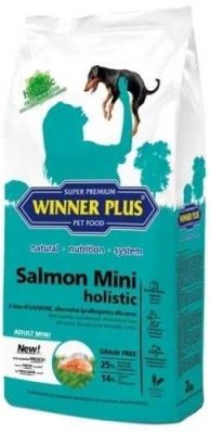Winner Plus (Віннер Плюс) Holistic Mini Adult Salmon Беззерновий гіпоалергенний корм для дрібних порід собак з лососем
