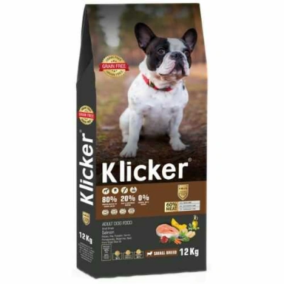 Klicker (Клікер) Dog Adult Small Breed Grain Free Salmon Беззерновий сухий корм з лососем для дорослих собак дрібних порід