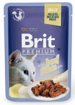 Brit Premium (Бріт Преміум) Cat Вологий корм для котів з філе яловичини в желе img