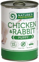 Natures Protection (Натур Протекшн) Puppy Chicken & Rabbit Консерви для цуценят з куркою та кроликом 800 гр img