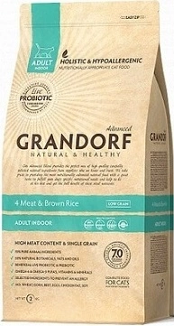 Grandorf (Грандорф) Probiotic Indoor Беззерновий гіпоалергенний корм для котів і кішок з пробіотиками