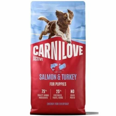 Carnilove (Карнілав) Active Puppy All Breeds Salmon & Turkey Беззерновий сухий корм ​​з лососем та індичкою для цуценят різних порід