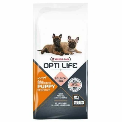 Opti Life (Опті Лайф) Puppy All Breeds Sensitive Salmon & Rice Cухий корм з лососем і рисом для цуценят усіх порід з чутливим травленням