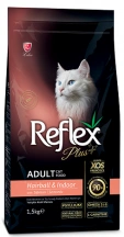 Reflex Plus (Рефлекс Плюс) Adult Cat Hairball Salmon Сухий корм з лососем для домашніх котів та кішок для виведення шерсті зі шлунка