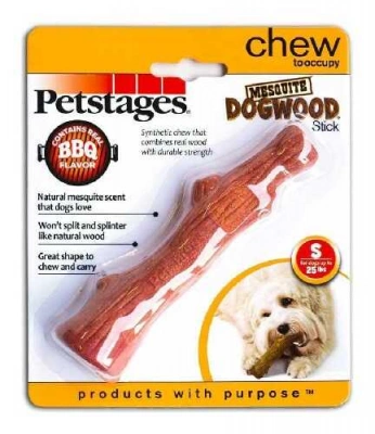 Petstages (Петстейджес) Dogwood Mesquite іграшка для собак Петстейджес Догвуд Міцна гілка з ароматом барбекю з дерева Мескіт, S