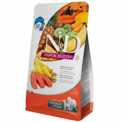 Farmina (Фарміна) N&D Tropical Selection Dog Adult Medium & Maxi Salmon Сухий корм з лососем і тропічними фруктами для середніх і великих собак