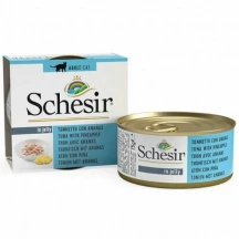 Schesir (Шезір) Cat Натуральні консерви для кішок з тунцем та ананасами img