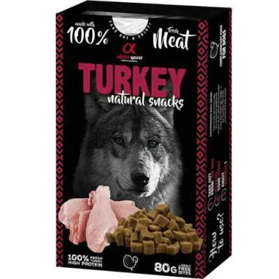 Alpha Spirit (Альфа Спіріт) Dog Natural Snacks Turkey Напіввологі ласощі з індичкою для собак різних порід