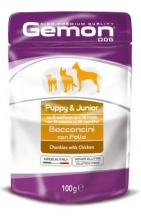 Gemon (Гемон) Wet Dog Puppy & Junior Вологий корм для цуценят у формі шматочків з куркою img