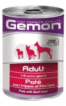 Gemon (Гемон) Wet Dog Adult Консерви для собак у формі паштету з яловичим рубцем img