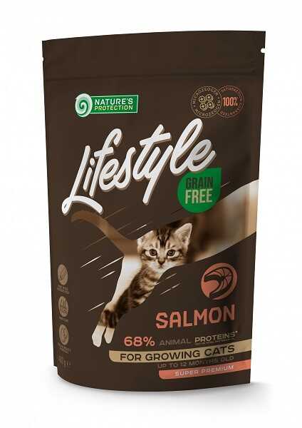 Сухий корм Nature's Protection Lifestyle Grain Free Salmon Kitten 