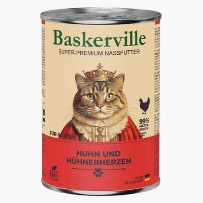 Baskerville (Баскервіль) Cat Adult Chicken & Hearts Вологий корм з куркою та сердечками для котів і кішок