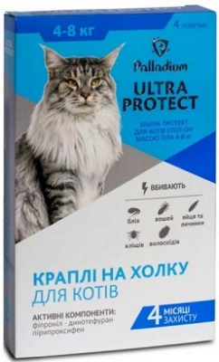 Palladium (Паладіум) Ultra Protect краплі від бліх та кліщів для кішок 4-8 кг