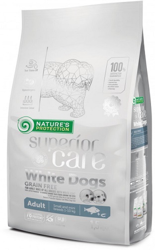 Natures Protection (Натур Протекшн) Superior Care White Dogs Grain Free Adult Small & Mini Breeds White Fish