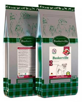 Сухий корм Baskerville Grain Free Adult Small Breed Beef