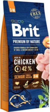 Сухий корм Brit Premium (Брит Преміум) Dog Senior S+M