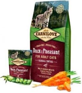 Сухий корм Carnilove Cat Duck & Pheasant Hairball Control