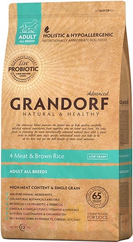 Сухой корм Grandorf Living Probiotics 4 Meat & Brown Rice All breeds