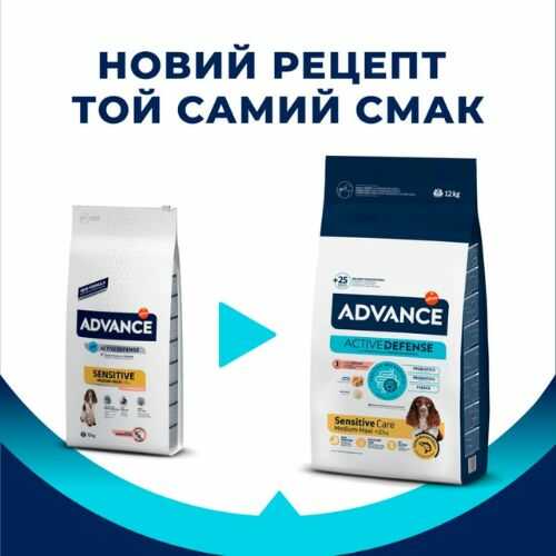 Сухой корм Advance (Адванс) Medium-Maxi Sensitive Salmon & Rice