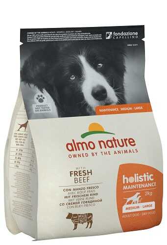 Сухий корм Almo Nature Holistic With Fresh Meat Medium & Large Adult Beef