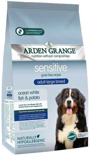 Arden Grange (Арден Грандж) Sensitive Large Breed Ocean White Fish & Potato