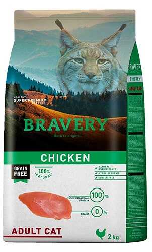 Корм для котів Bravery Cat Adult Chicken