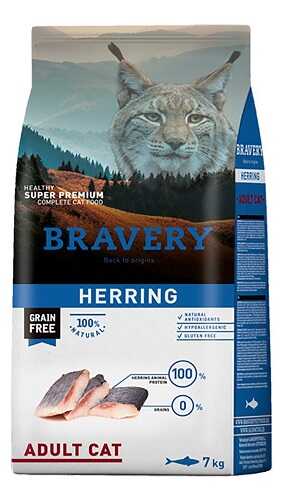 Корм для котів Bravery Cat Adult Herring