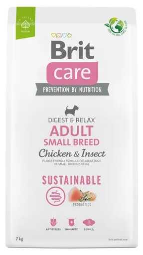 Сухой корм Brit Care (Брит Кеа) Dog Sustainable Adult Small Breed Chicken & Insect