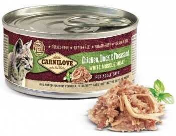 Беззерновые консервы Carnilove Chicken, Duck & Pheasant для кошек купить