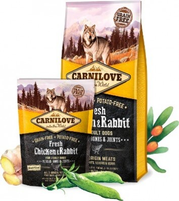 Сухий корм Carnilove (Карнілав) Dog Adult Fresh Chicken & Rabbit