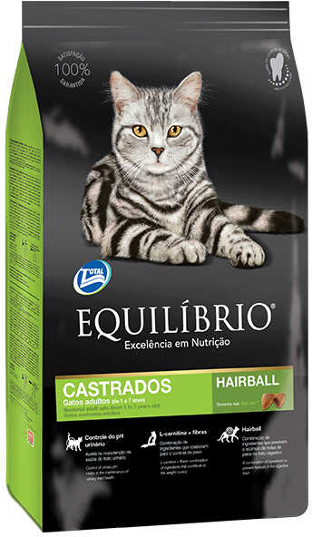 Сухий корм Equilibrio Cat Adult Castrados Hairball