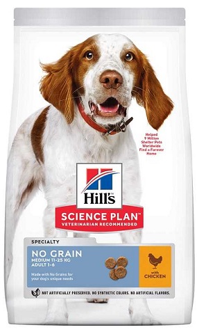 Сухой корм Hills (Хиллс) Adult No Grain Medium Chicken