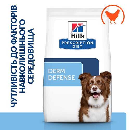 Лікувальний корм при алергії у собак Hill's Derm Defense Skin Care Chicken