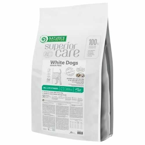 Корм для білих собак Natures Protection Superior Care White Dogs All Sizes & Life Stages Grain Free Insect