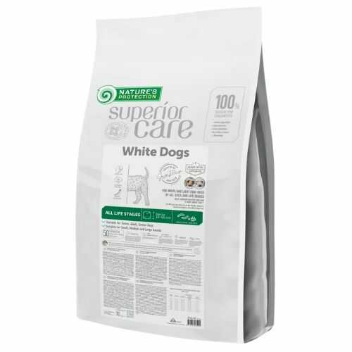 Корм для белых собак Natures Protection Superior Care White Dogs All Sizes & Life Stages Insect