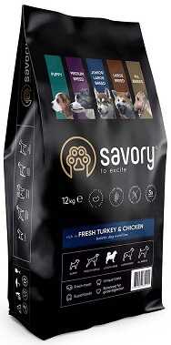 Cухий корм Savory Junior Large Breed Fresh Turkey & Chicken