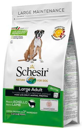 Сухой монопротеиновый корм Schesir Dog Large Adult Lamb